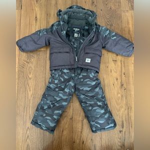 OshKosh Toddler Boy Camo Snowsuit 2T
